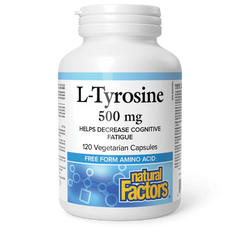 Natural Factors L-Tyrosine 500mg 120 Veg Capsules
