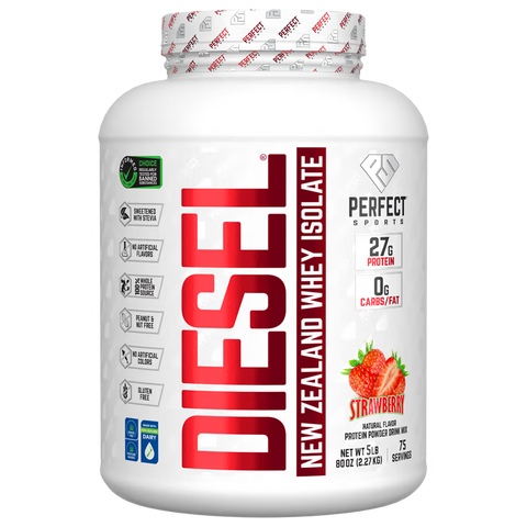 Perfect Sports DIESEL New Zealand Whey Isolate Strawberry 5lb
