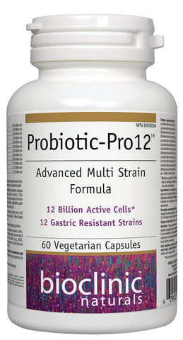 Bioclinic Naturals Probiotic-Pro12 12 Billion Active Cells 60 Veg Capsules