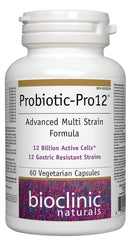 Bioclinic Naturals Probiotic-Pro12 12 Billion Active Cells 60 Veg Capsules