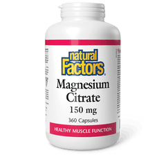Natural Factors Magnesium Citrate 150mg 360 Capsules