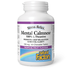 Natural Factors Mental Calmness 100mg Stress-Relax 60 Chewables