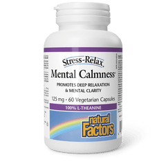 Natural Factors Mental Calmness 125mg Stress-Relax 60 Veg Capsules