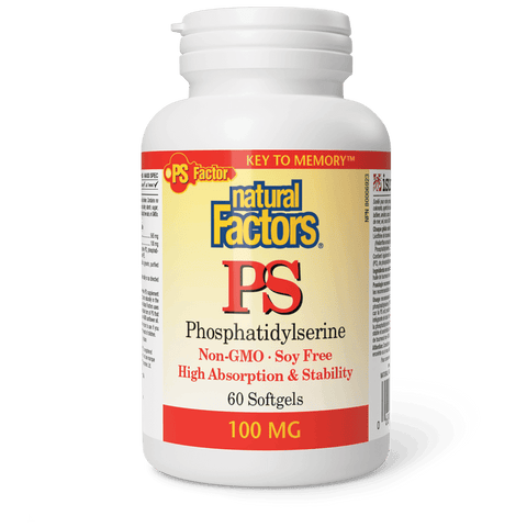 Natural Factors PS Phosphatidylserine 100mg 60 Softgels