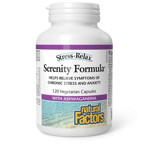 Natural Factors Stress-Relax Serenity Formula 120 Veg Capsules