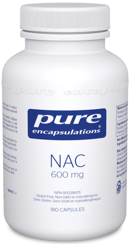 Pure Encapsulations NAC 600mg 180 Capsules