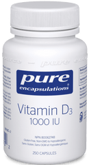 Pure Encapsulations Vitamin D3 1000 IU 250 Capsules