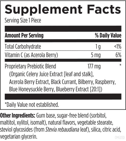 Designs For Health NOx Oral Microbiome Gum 30 Pieces