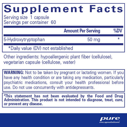 Pure Encapsulations 5-HTP 50mg 180 Capsules