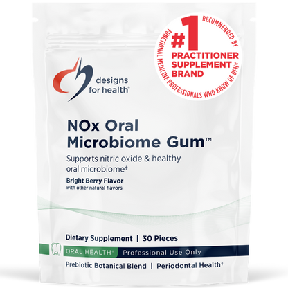 Designs For Health NOx Oral Microbiome Gum 30 Pieces