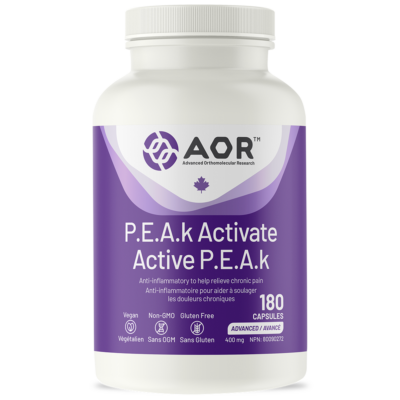 AOR P.E.A.k Activate 400 mg 180 Capsules