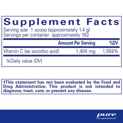 Pure Encapsulations Ascorbic Acid Powder 227 g