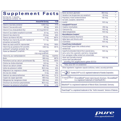 Pure Encapsulations Athletic Nutrients 180 Capsules