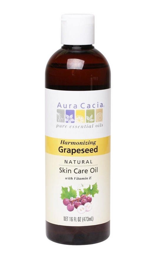 Aura Cacia Grapeseed Skin Care Oil 473mL
