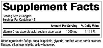 Bioclinic Naturals Liposomal Vitamin C 90 Softgels