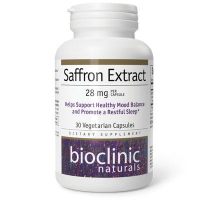 Bioclinic Naturals Saffron Extract 30 Capsules