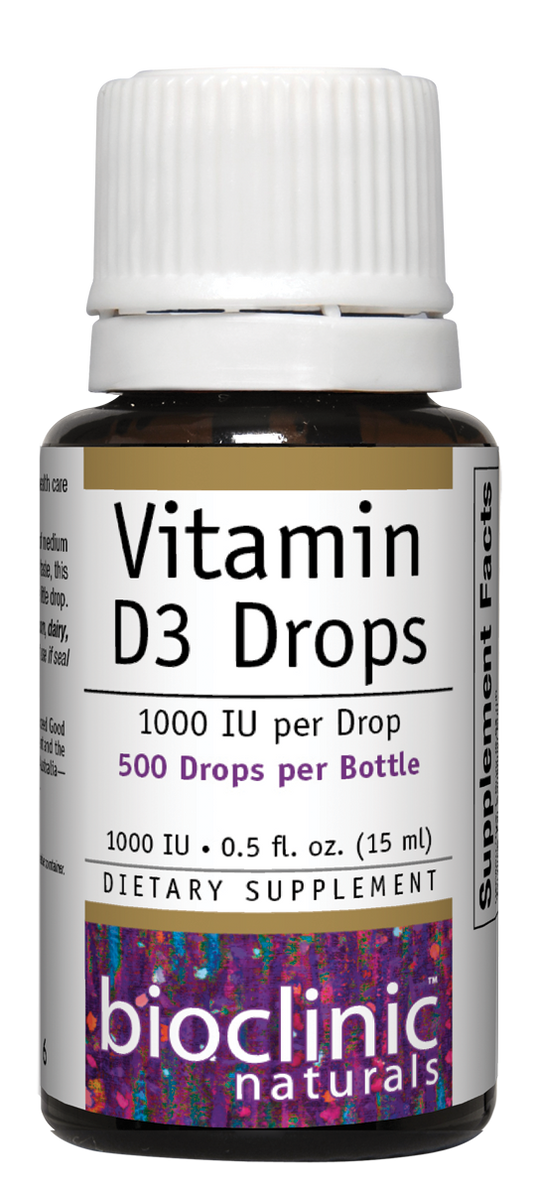 Bioclinic Naturals Vitamin D3 Drops 1000 IU 15mL
