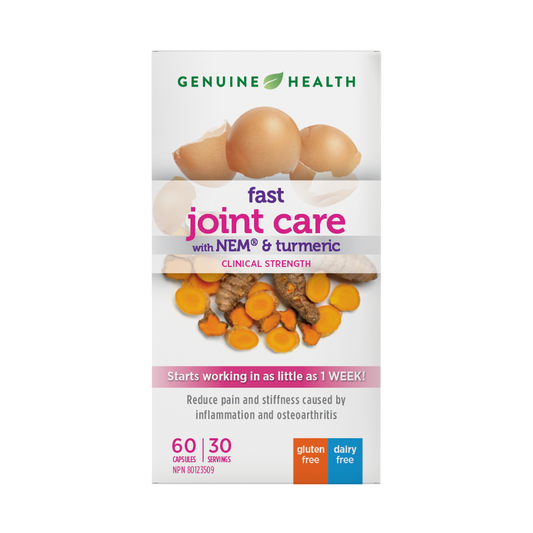 Genuine Health Fast Joint Care with NEM & Turmeric 60 Capsules