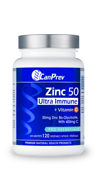 CanPrev Zinc 50 Immune + Vitamin C 120 Tablets
