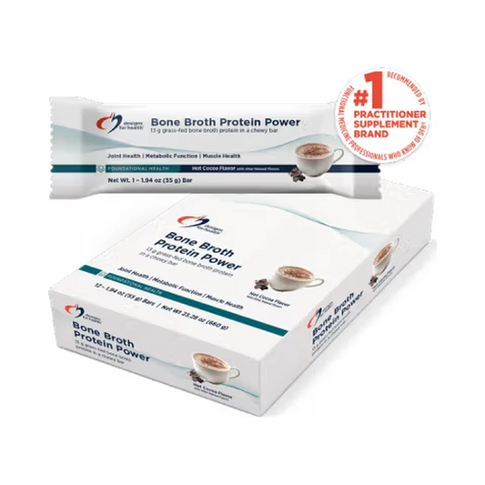 Designs For Health Bone Broth Protein Power 12 Bars