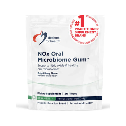Designs For Health NOx Oral Microbiome Gum 30 Pieces
