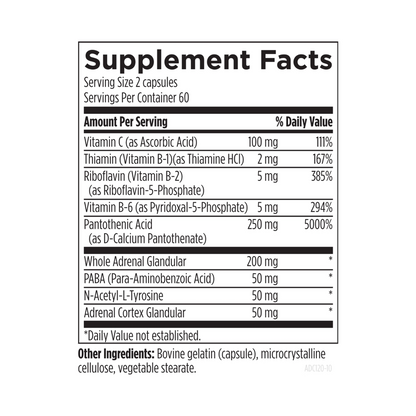Designs for Health Adrenal Complex 120 Capsules