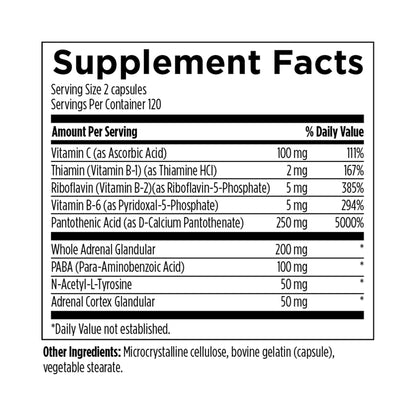 Designs for Health Adrenal Complex 240 Capsules