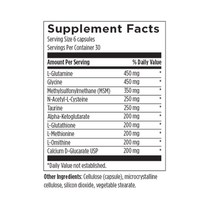 Designs for Health Amino-D-Tox 180 Capsules