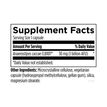 Designs for Health Anaerostipes Probiotic 30 Veg Capsules