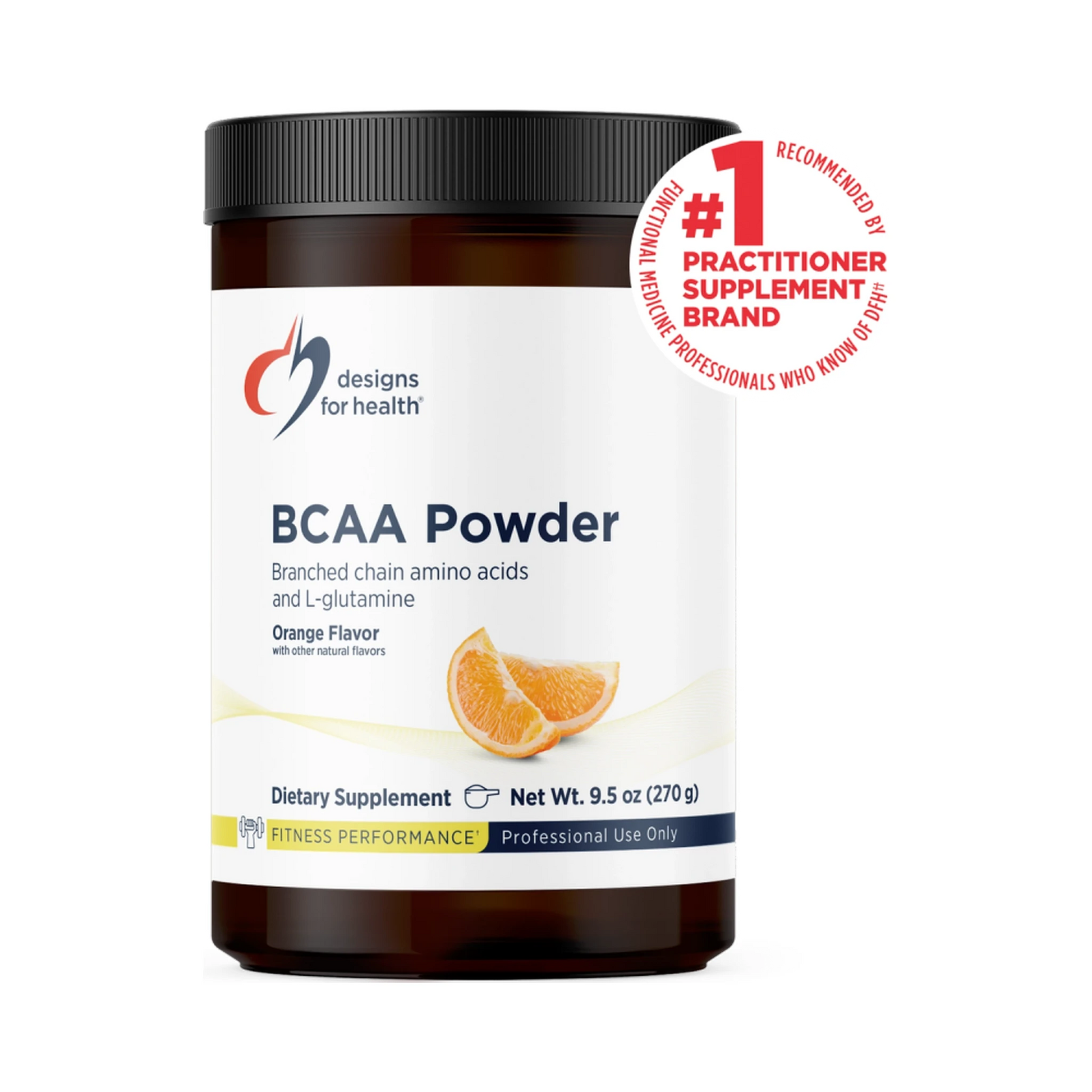 Designs for Health BCAA Powder with L-Glutamine 270g Powder