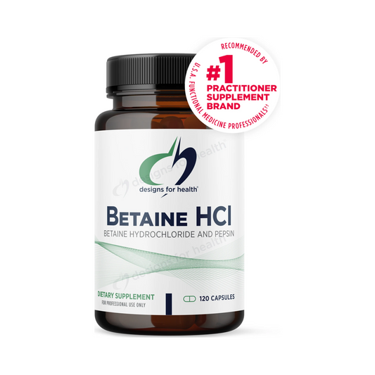 Designs for Health Betaine HCl 120 Capsules