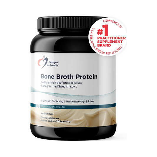 Designs for Health Bone Broth Protein Vanilla 810g Powder