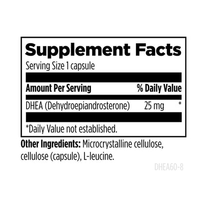 Designs for Health DHEA 25mg 60 Capsules