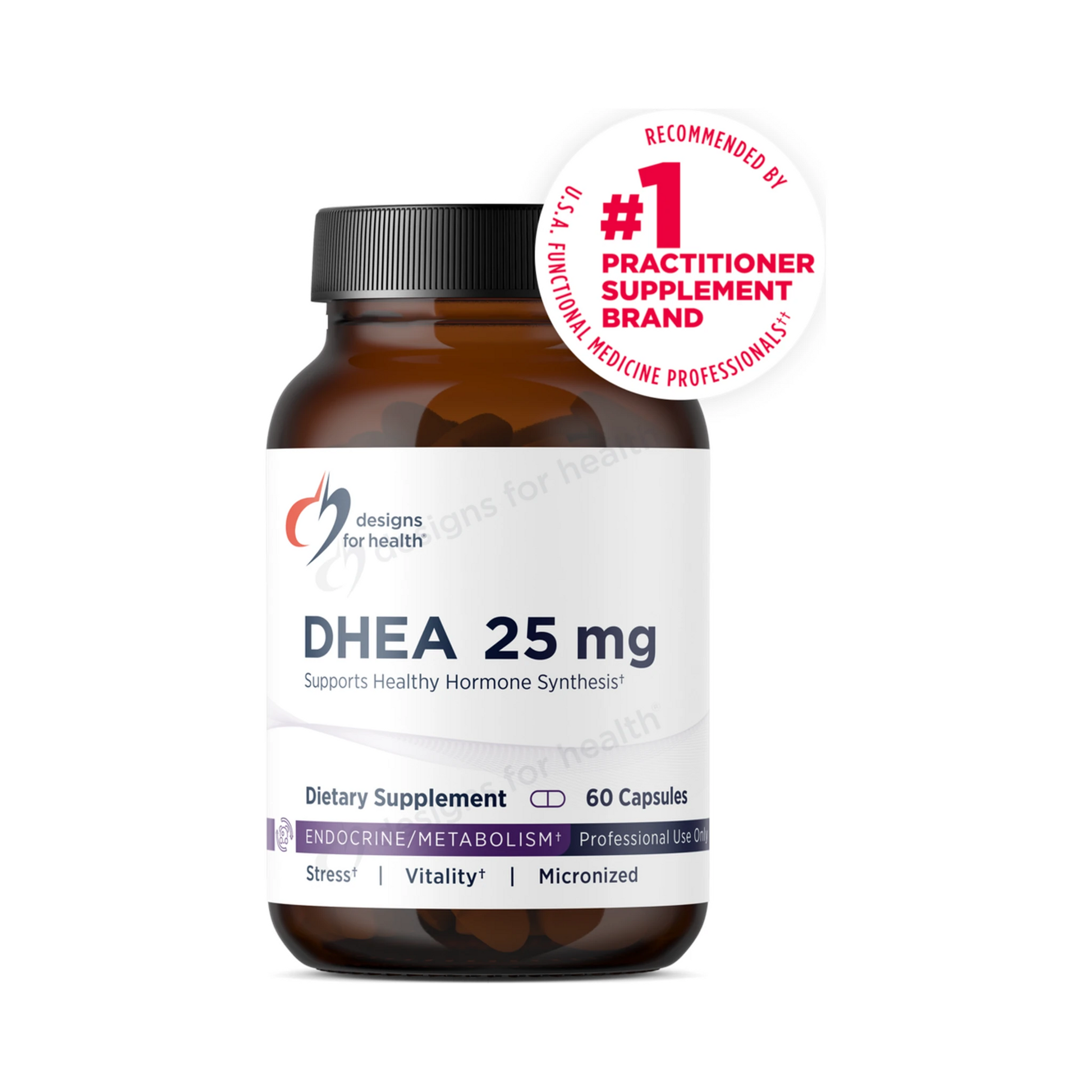 Designs for Health DHEA 25mg 60 Capsules