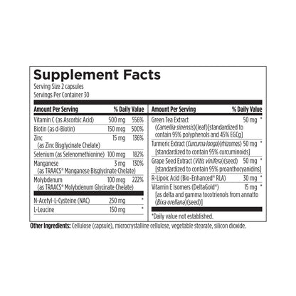 Designs for Health Detox Antiox 60 Capsules