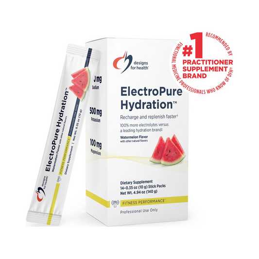 Designs for Health ElectroPure Hydration Watermelon 14 Stick Packs