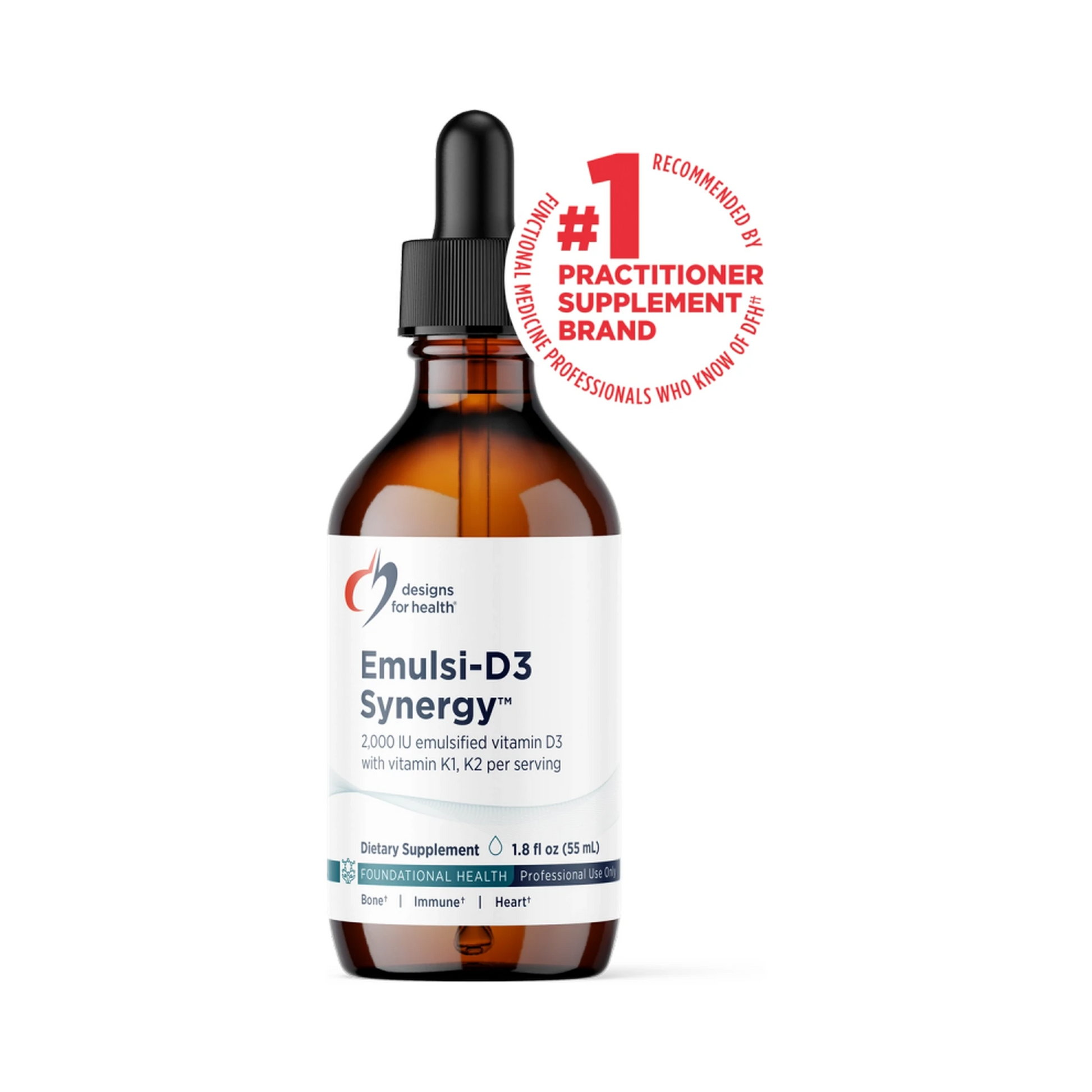 Designs for Health Emulsi-D3 Synergy 55mL Liquid