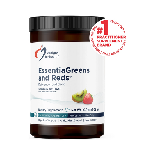 Designs for Health EssentiaGreens and Reds Strawberry Kiwi 310g