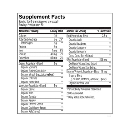 Designs for Health EssentiaGreens and Reds Unflavored 270g