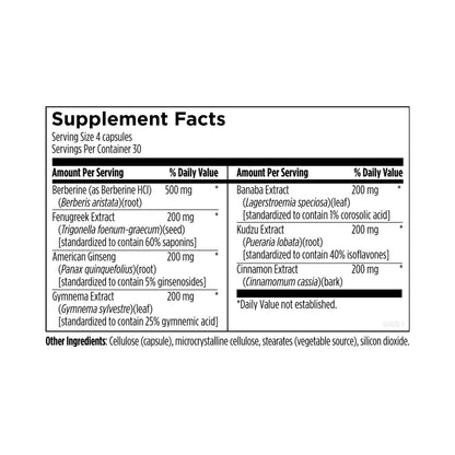 Designs for Health GlucoSupreme Herbal 120 Veg Capsules