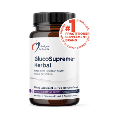 Designs for Health GlucoSupreme Herbal 120 Veg Capsules