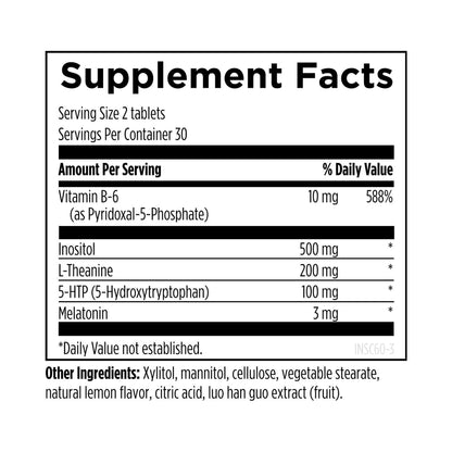 Designs for Health Insomnitol 60 Chewable Tablets