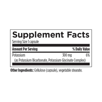 Designs for Health K+2 Potassium 120 Capsules