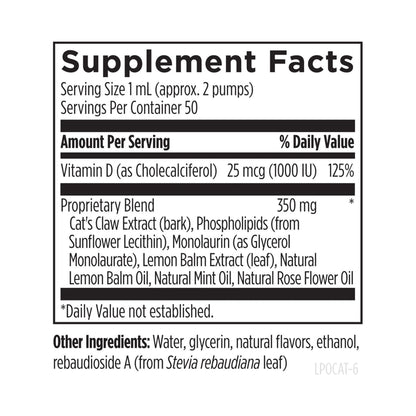 Designs for Health Liposomal Cat's Claw Synergy 50mL