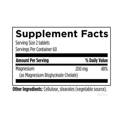 Designs for Health Magnesium Chelate 120 Tablets