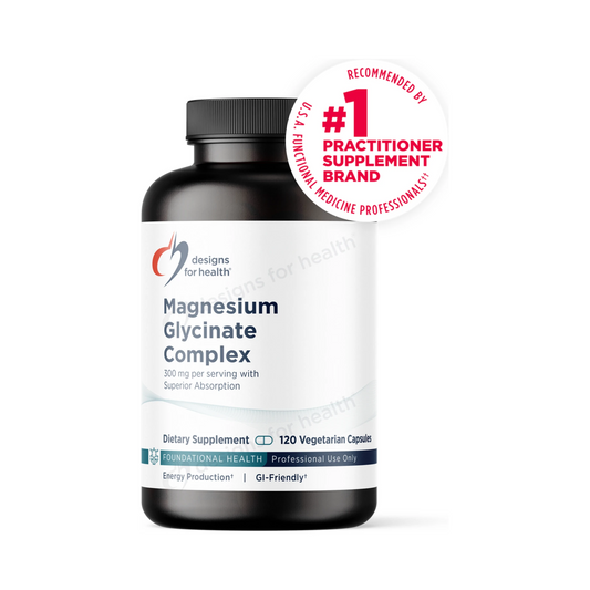 Designs for Health Magnesium Glycinate Complex 120 Capsules