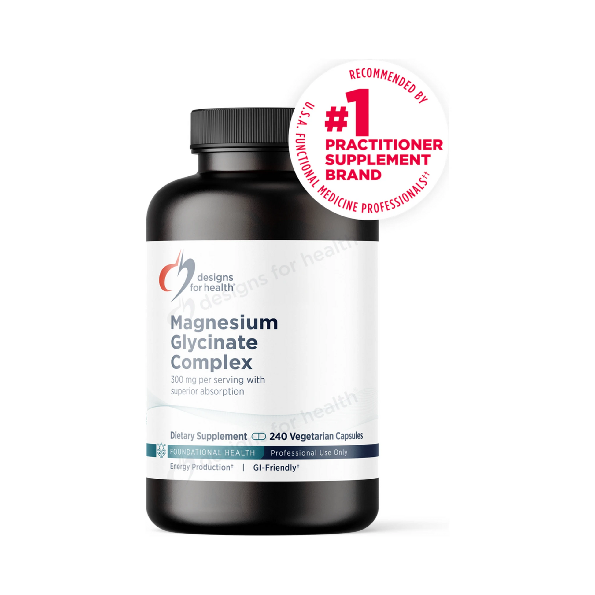 Designs for Health Magnesium Glycinate Complex 240 Capsules