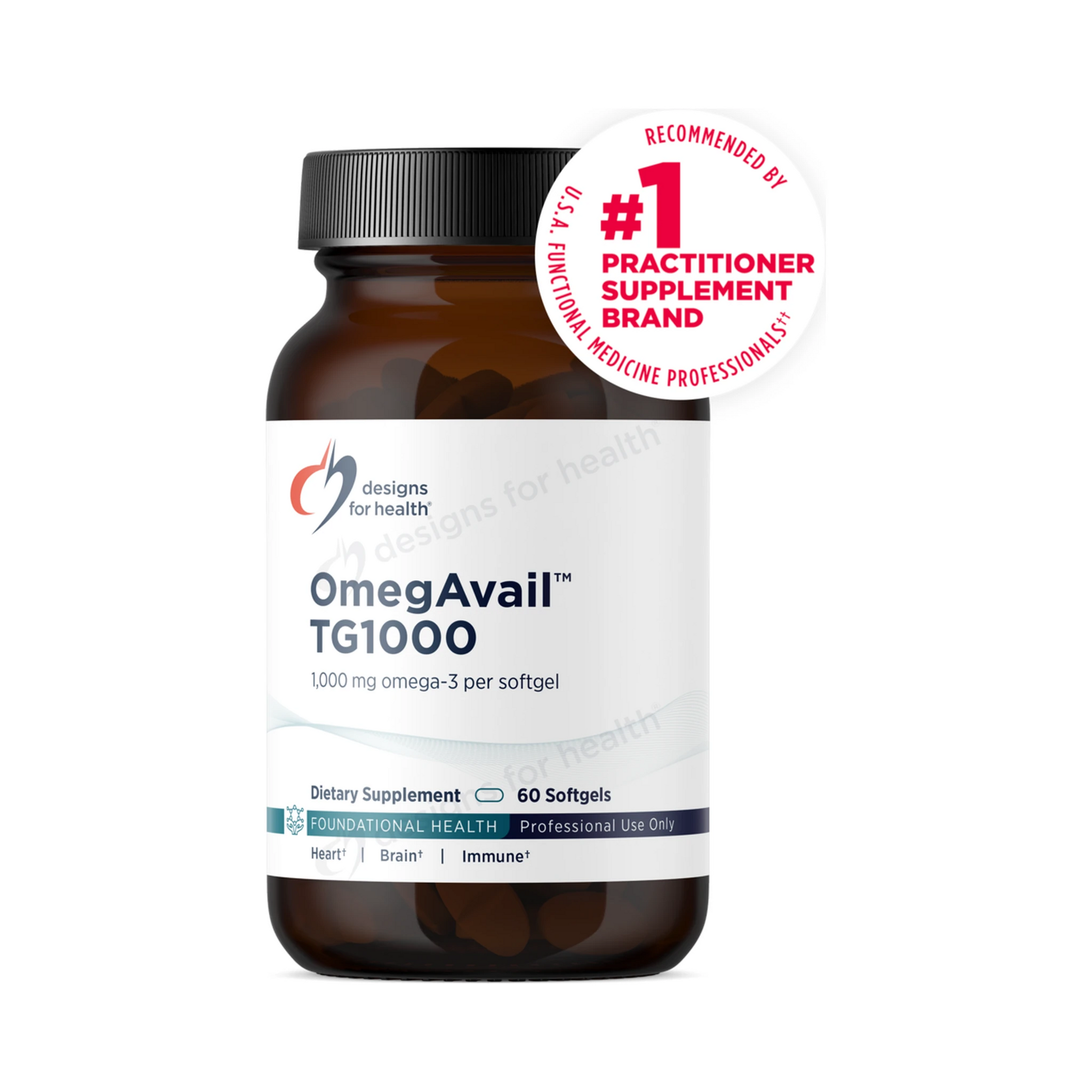 Designs for Health OmegAvail TG1000 60 Softgels