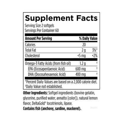 Designs for Health OmegAvail Ultra 120 Softgels