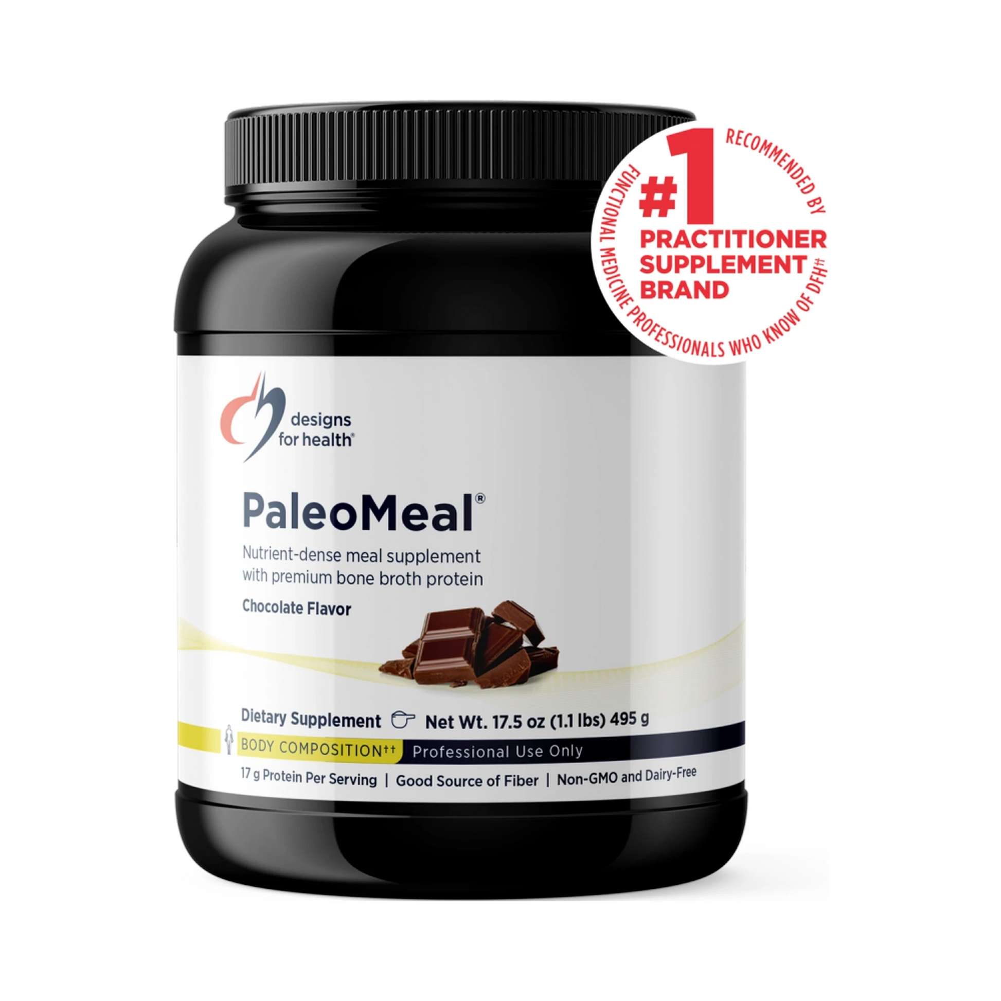 Designs for Health Paleo Meal Chocolate 510g Powder
